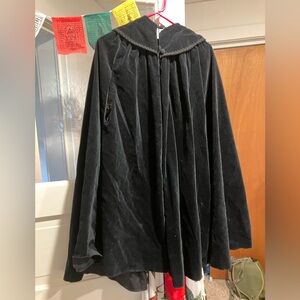 Cary on Francisco Black Velveteen cloak VINTAGE